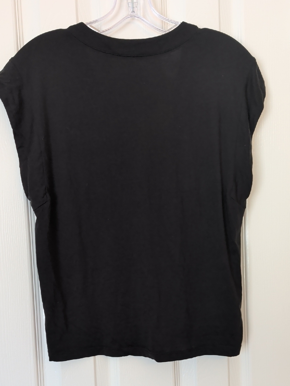FRAME Le High Rise V Neck Tee - Picture 4 of 6
